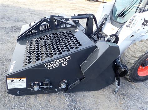 landscape rake for skid steer for sale|bobcat landscape rake 6b.